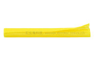 Uno mismo amarillo del color que envuelve envolver trenzado partido para los alambres eléctricos