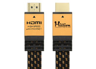 Cable que protege el halógeno que envuelve trenzado algodón libremente para los cables de HDMI