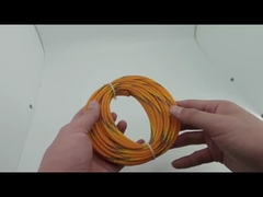 Cable USB de algodón trenzado con manga de tamaño pequeño