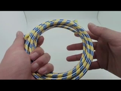 Oficina / Hogar Manos trenzadas de algodón verde que protegen el arnés de cableado