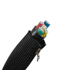 Tamaño personalizado de funda trenzada con cremallera para cable trenzado PET expandible
