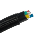 Envoltura de cierre automático negra Funda trenzada PET Envoltura dividida Funda de cable de alambre trenzado