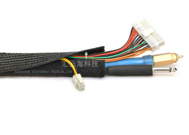 comprar Halógeno limpio resistente del velcro del cable de la batalla extensible de la manga libre fabricación en línea