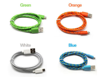 comprar Haz de cables de protección tamaño pequeño que envuelve trenzada algodón del cable del USB fabricación en línea