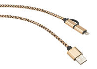 El algodón del cable de HDMI trenzó envolver para la protección/el embellecimiento del conector USB