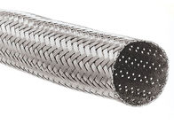 Impresión de encargo extensible del logotipo de la resistencia de abrasión de la manga del cable del acero inoxidable
