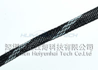 Multicolor que envuelve del poliéster trenzado extensible de alta densidad para los cables eléctricos