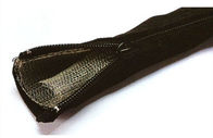 Abrigo trenzado manga negra del cable de la cremallera del ANIMAL DOMÉSTICO extensible para la gestión de cable