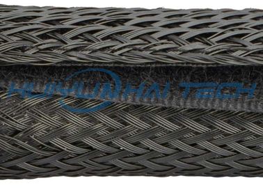 comprar Operación fácil del velcro de la manga incombustible del cable con la malla de una sola capa del ANIMAL DOMÉSTICO del poliéster fabricación en línea