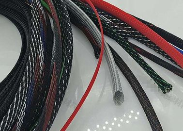 comprar Logotipo trenzado del cliente de la envoltura del cable de la resistencia abrasiva con la superficie lisa fabricación en línea