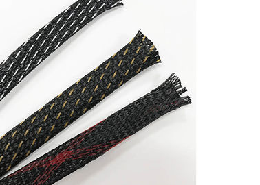 comprar Funda trenzada expandible PET a prueba de llamas para protección de tubo de cable fabricación en línea