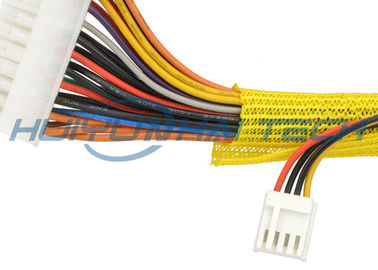 comprar Uno mismo del poliéster que envuelve el color de encargo que envuelve trenzado partido para el arnés de la chaqueta del cable fabricación en línea