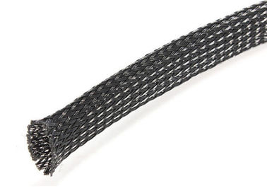 comprar Telegrafíe el material ignífugo trenzado eléctrico del poliéster de 6mm/que envuelve 25m m fabricación en línea