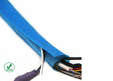 comprar Abrigo trenzado velcro del cable de la gestión del arnés de cable, peso ligero de la cubierta de alambre del velcro fabricación en línea