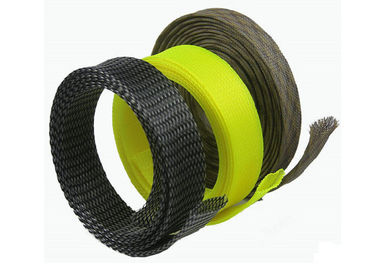 comprar El envolver trenzado eléctrico resistente de la abrasión de RoHS para el alambre/la gestión de cable fabricación en línea
