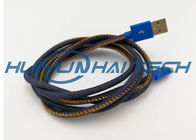 Protección flexible negra trenzada extensible del cable del ANIMAL DOMÉSTICO que envuelve de alta densidad