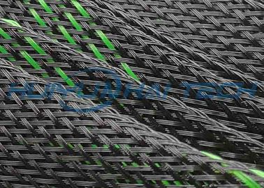 comprar 23 milímetros del negro envolver extensible trenzado del ANIMAL DOMÉSTICO para la gestión de cable fabricación en línea