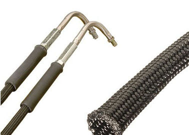 comprar Material trenzado extensible impreso logotipo del poliéster del ANIMAL DOMÉSTICO que envuelve para la protección de la manguera fabricación en línea