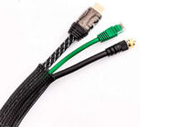 El ANIMAL DOMÉSTICO que envolvía RoHS material de nylon del cable trenzado extensible video audio del alambre certificó