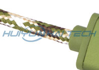 Coloree el desgaste suave que envuelve trenzado algodón mezclado - aduana resistente para el arnés de cable