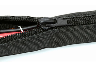 comprar Negro trenzado manga automotriz del abrigo del cable de la cremallera para el protector del alambre cruzado fabricación en línea