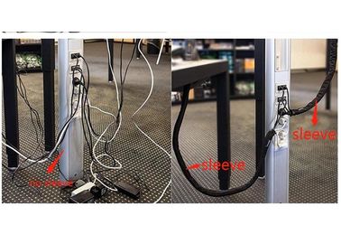comprar Abrigo trenzado velcro material del cable del ANIMAL DOMÉSTICO, cubierta de alambre del velcro para las asambleas de cables fabricación en línea