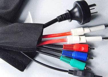 comprar Flexible ignífugo material del velcro del cable del ANIMAL DOMÉSTICO negro de la manga para el arnés de cable fabricación en línea