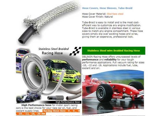 comprar El acero inoxidable flexible de UL-94-V trenzó envolver fabricación en línea
