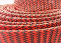 El ANIMAL DOMÉSTICO negro rojo trenzó el alambre a prueba de calor envuelve la anchura de 1m m 150m m