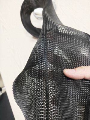 comprar El negro plano de la haz de cables de la cremallera del ANIMAL DOMÉSTICO trenzó envolver 20.0m m 200.0m m fabricación en línea