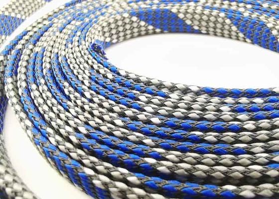 comprar Manga de la protección del calor del cable del poliéster que envuelve trenzado extensible fabricación en línea