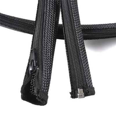 comprar La manga de la cremallera del ALCANCE de RoHS trenzó al organizador Tubing Flame Resistant del abrigo fabricación en línea