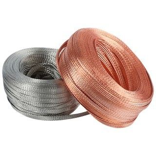 comprar Señal de EMI Tinned Copper Braided Sleeving que protege la protección del cable fabricación en línea