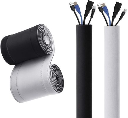 comprar Cubierta flexible del alambre cruzado de la manga del cable del velcro del neopreno de la gestión fabricación en línea