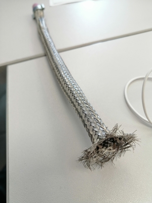 comprar Ni80Cr20 estañó la manga trenzada trenzada de cobre de la aleación resistente de la abrasión que envolvía fabricación en línea