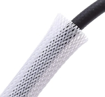 Cable trenzado extensible del ANIMAL DOMÉSTICO blanco que envuelve para el aspirador