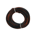 negro que envuelve trenzado extensible/naranja del ANIMAL DOMÉSTICO reciclable de 1-100m m ignífuga