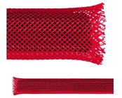 Alambre rojo flexible Mesh Sleeve For Cable Protection del ALCANCE y gestión