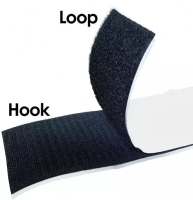 comprar Gancho del rollo VW-1 de la cinta del velcro negro resistente y cinta traseros pegajosos del lazo fabricación en línea