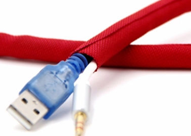 Uno mismo caliente del corte que envuelve el poliéster que envuelve trenzado partido para los cables de A/V HDMI