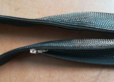 El abrigo de encargo del cable de la manga de la cremallera, Zipper la manga trenzada para el arnés de cable